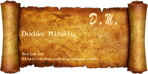 Dudás Mihály névjegykártya